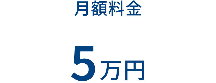 月額料金 5万円